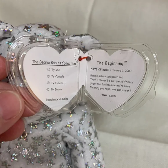 THE BEGINNING BEAR BEANIE BABY W/ERRORS - Picture 3 of 6